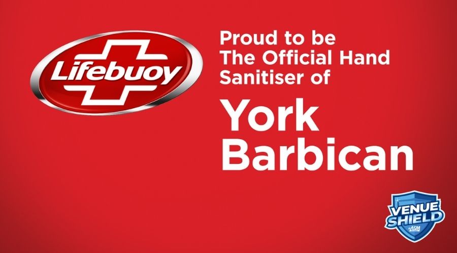 Lifebuoy is the official hand sanitiser of York Barbican