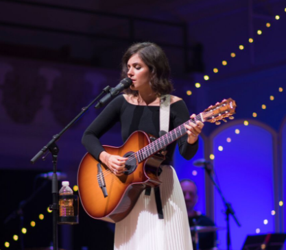 Katie Melua with the Gori Women's Choir