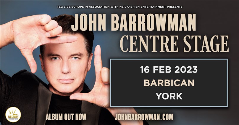 Cancelled - John Barrowman: Centre Stage