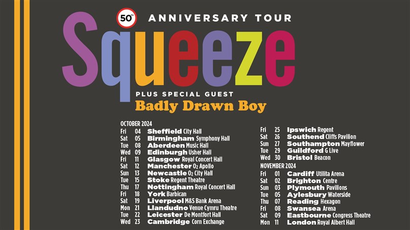 Squeeze 50th Anniversary Tour