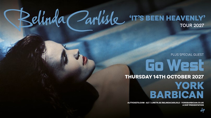 Belinda Carlisle - Tour 2027 'It's Been Heavenly'. Plus Special Guest Go West