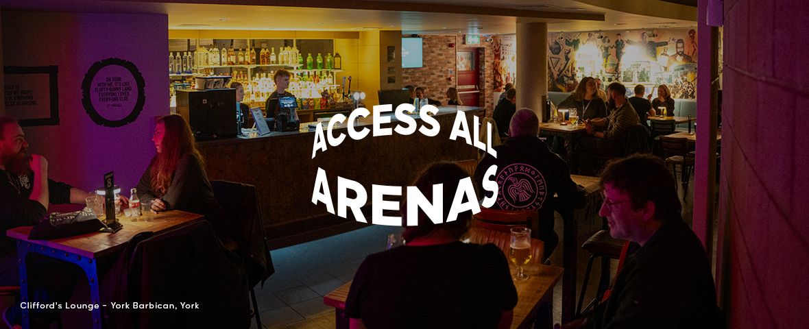 Access All Arenas - Clifford's Lounge at York Barbican, York
